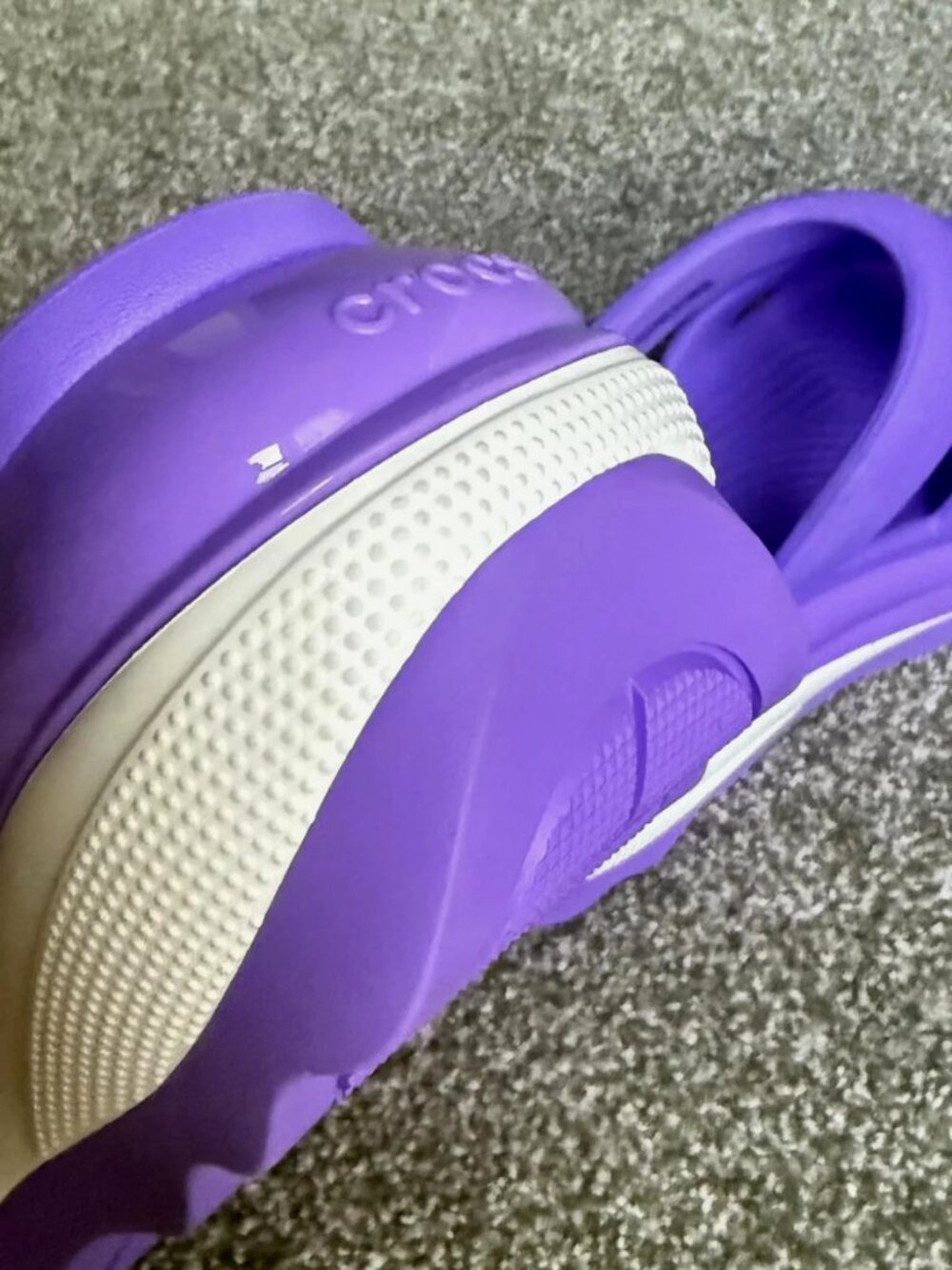 Crocs Mega Crush Triple Strap Platform Sandals Purple Galaxy Women's 8 Men's 6 - Picture 6 of 14